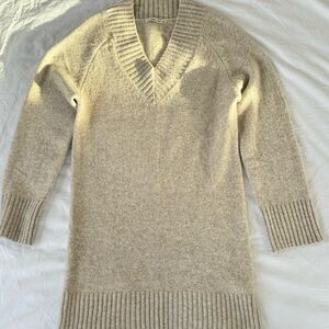 NWT dress from Abercrombie & Fitch | Beige-Cream Long-Sleeve Easy Mini Sweater